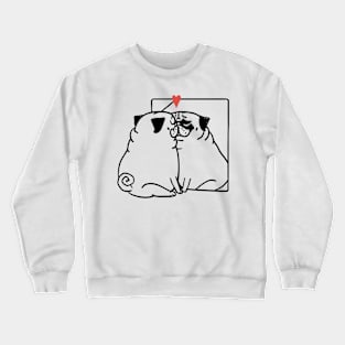 Love Yourself Pug Crewneck Sweatshirt